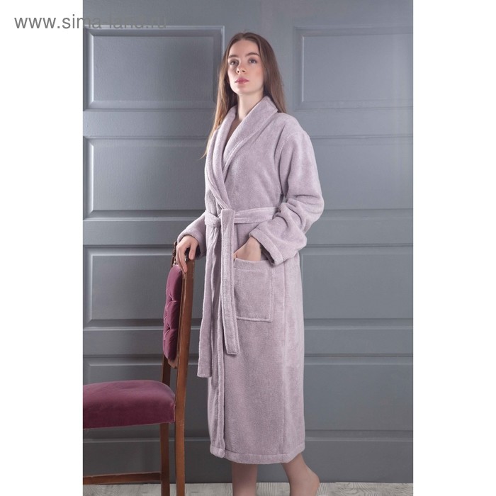 Халат Mora, размер 48-50, цвет лаванда, микрокоттон 400 г/м2 - Фото 1