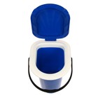 Ведро-туалет, h = 38 см, 18 л, съёмный стульчак, синее - Фото 4