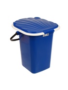 Ведро - туалет, h=38 см, 18 л, съёмный стульчак, синее - Фото 7