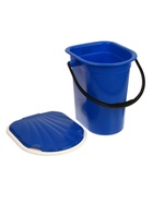 Ведро - туалет, h=38 см, 18 л, съёмный стульчак, синее - Фото 8