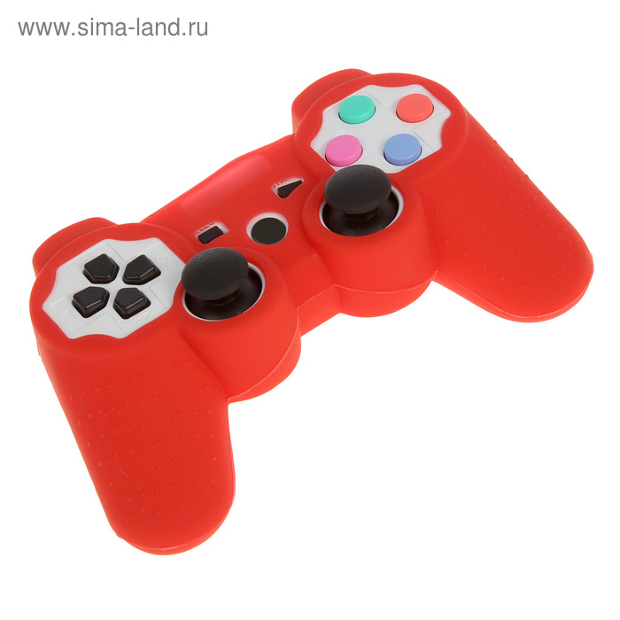 Силиконовый чехол для PS3 Oxion OSC01RD, красный (OSC01RD) - Фото 1