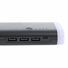 Внешний аккумулятор OXION, 3 USB, 10000 мАч, Li-ion, 2 A, пластик, черный - фото 8348333