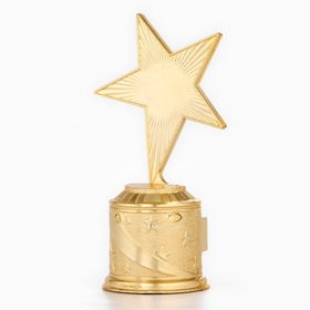 Кубок наградная фигура: звезда «Ты звезда!» золото, пластик, 16×6 см