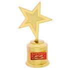 Наградная фигура: звезда литая «За яркий креатив», золото, 16,5 х 6,3 см, пластик - Фото 2