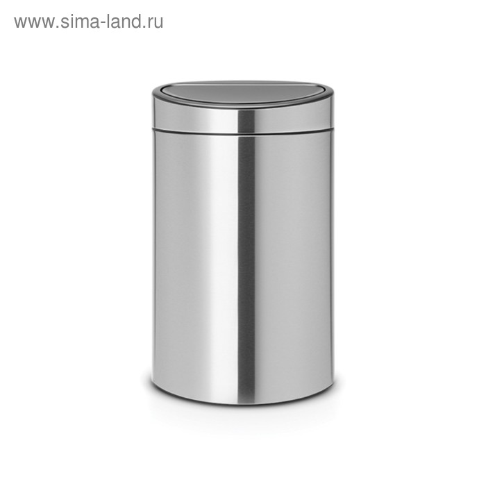 Мусорное ведро Brabantia Touch Bin New, двухсекционное, цвет стальной матовый, 10 л / 23 л - Фото 1