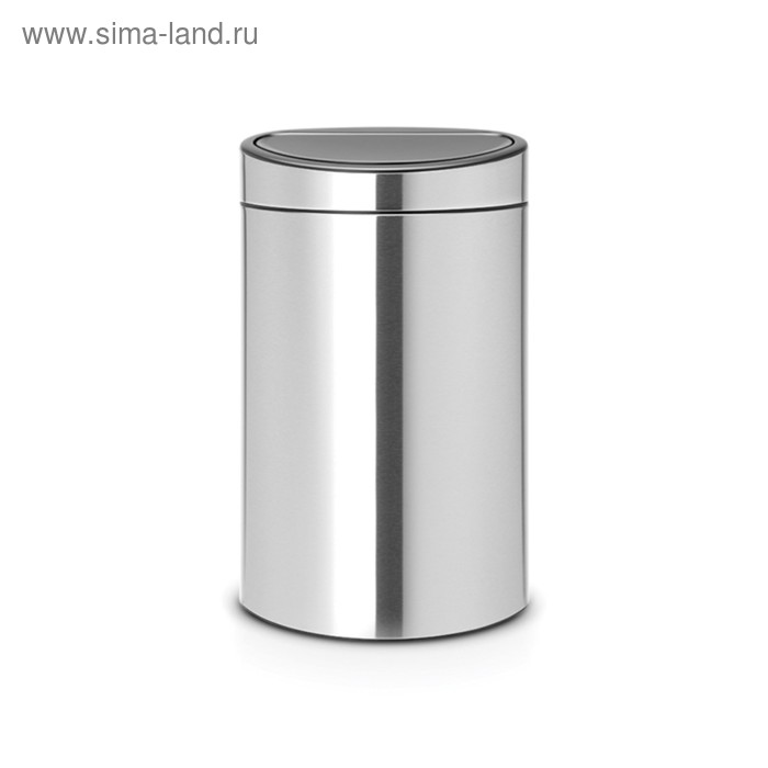 Мусорное ведро Brabantia Touch Bin New, двухсекционное, цвет стальной матовый, 10 л / 23 л - Фото 1