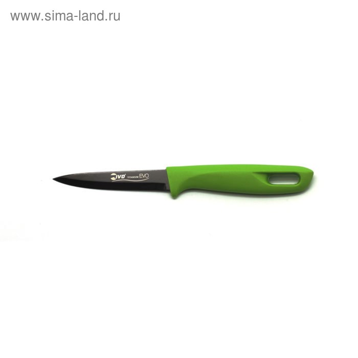 Нож кухонный IVO, цвет зелёный, 6 см - Фото 1