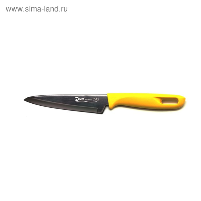 Нож кухонный IVO, цвет жёлтый, 12 см - Фото 1