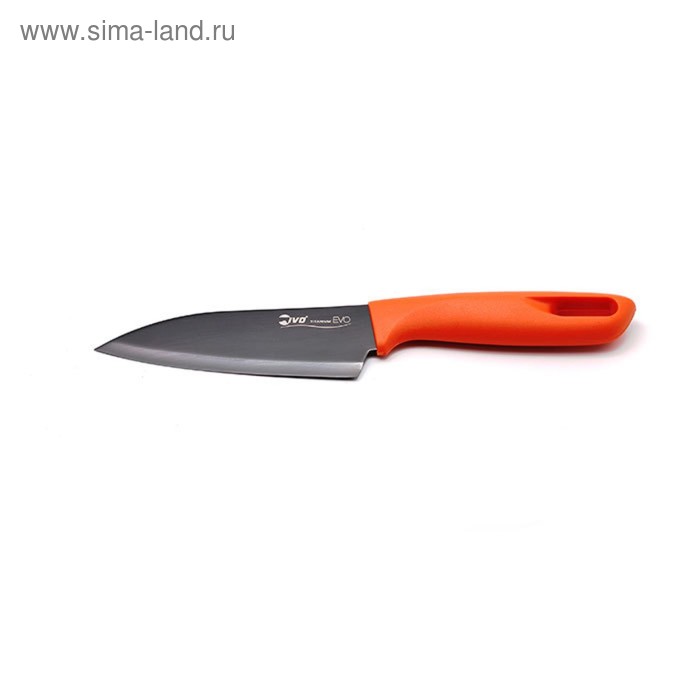Нож сантоку IVO, оранжевый, 12,5 см - Фото 1