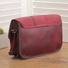 Сумка женская, отдел на магните, регулируемый ремень, цвет бордовый - Фото 2