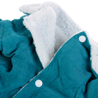 Курточка для собак на меховом подкладе, размер S (ДС 27 см, ОГ 45 см, ОШ 36 см), синяя - Фото 7