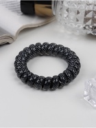 Резинка для волос пружинка "Ночка" точка, чёрно-белый (комплект 12 шт) - фото 35416531