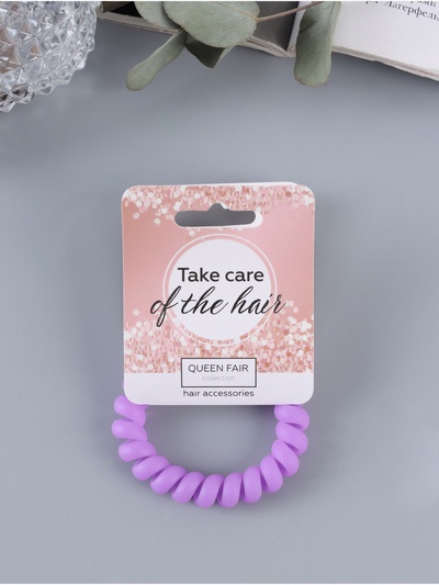 Резинка для волос пружинка QF «Матовая», МИКС