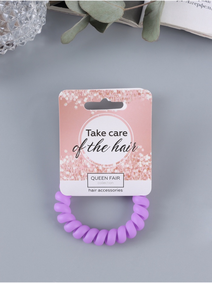 Резинка для волос пружинка QF «Матовая», МИКС - Фото 1