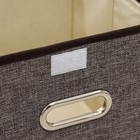 Короб стеллажный для хранения с крышкой «Офис», 25×25×25 см, цвет серый - Фото 4