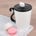 Кружка «Мяу», 300 мл, с керамической крышкой и ложкой, рисунок МИКС - Фото 3