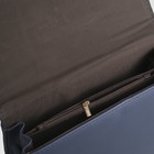 Сумка женская, 1 отдел с перегородкой на молнии, длинный ремень, с ручкой, цвет синий - Фото 5