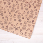 Бумага упаковочная крафтовая «Вкусняшки», 50 × 70 см - Фото 3