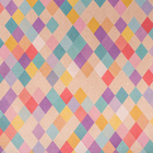 Бумага упаковочная крафтовая «Цветные ромбики», 50 × 70 см - Фото 2