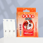 БИО капли GOOD DOG для щенков и собак от блох и клещей, 3×2 мл - Фото 1
