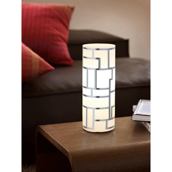 Настольная лампа BAYMAN 1x60Вт E27, белый 10,5x10,5x27 см - фото 1908337806