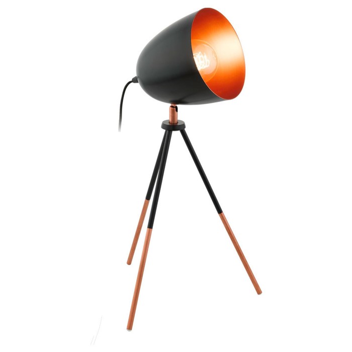 Настольная лампа CHESTER 1x60Вт E27, коричневый 29x29x44 см