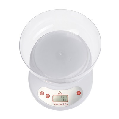 УЦЕНКА Весы кухонные LuazON LVK-504, электронные, до 5 кг,