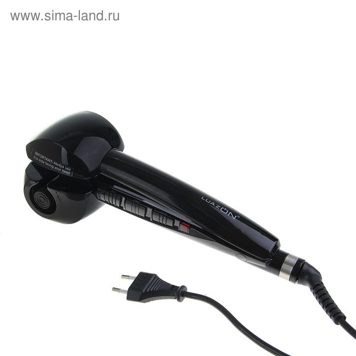 УЦЕНКА Плойка Luazon LW-14, 50 Вт, турмалиновое покрытие, 220°С, чёрная - Фото 1