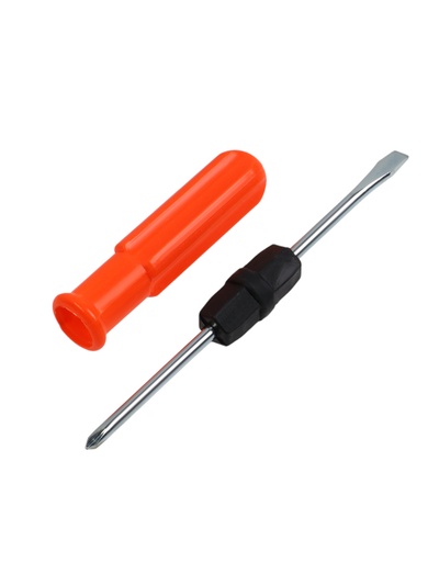 Отвертка комбинированная ЛОМ, 2 в 1, пластиковая рукоятка, PH1/SL5×70 мм