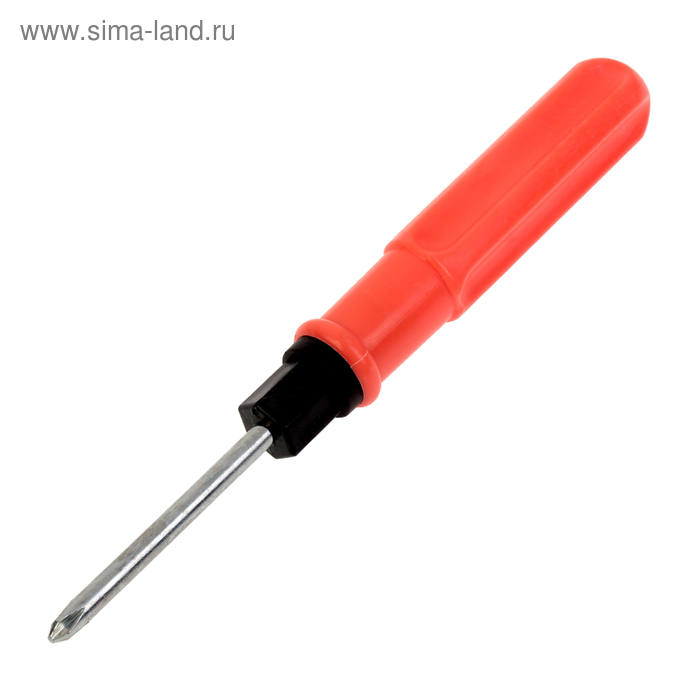 Отвертка комбинированная ЛОМ, 2 в 1, пластиковая рукоятка, PH2/SL6×75 мм - Фото 1