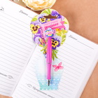 Ручка пластиковая с цветком "Самой родной доченьке" - Фото 1