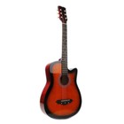 Акустическая гитара Foix FFG-1038SB санберст, с вырезом - Фото 4