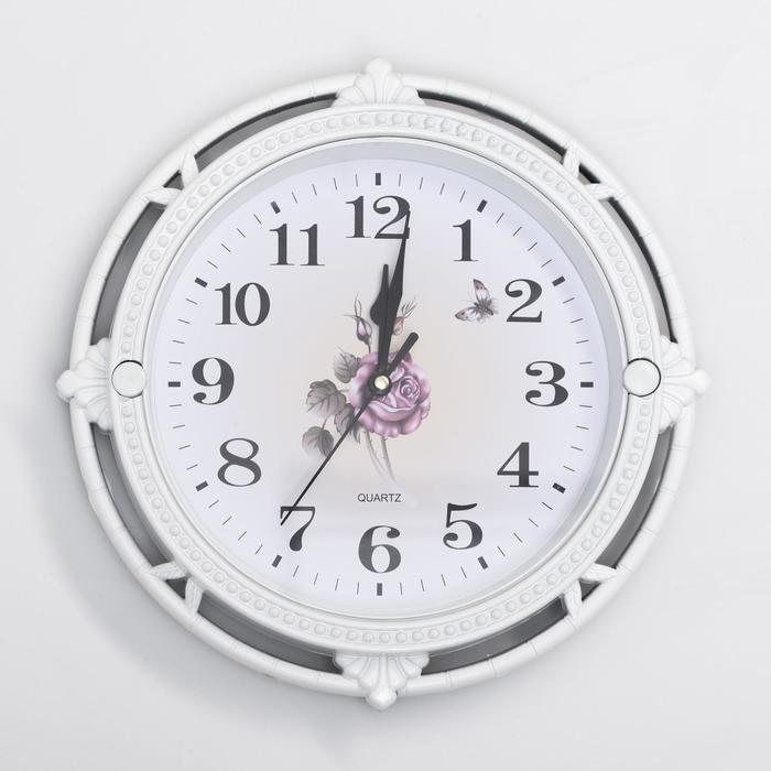 Часы настенные "Роза Фетида", d-27 см, циферблат 20 см, дискретный ход