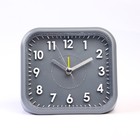 Часы - будильник настольные "Классика" с подсветкой, дискретный ход, 10.5 х 9.5 см, АА - фото 9535770