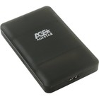 Внешний корпус для HDD/SSD AgeStar 31UBCP3 SATA пластик черный 2.5"