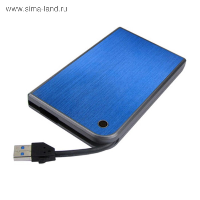 Внешний корпус для HDD/SSD AgeStar 3UB2A14 SATA II пластик/алюминий синий 2.5" - Фото 1