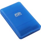 Внешний корпус для HDD/SSD AgeStar 3UBCP3 SATA пластик синий 2.5" - фото 51293962