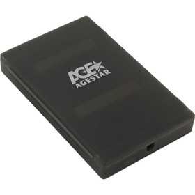 Внешний корпус для HDD/SSD AgeStar SUBCP1 SATA пластик черный 2.5"