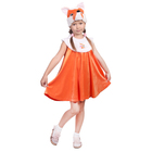 Костюм "Лисонька" шапка, сарафан, размер 30 рост 110-116 - Фото 1