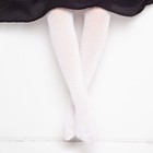 Колготки детские ажурные "Ёлочка" цвет белый, рост 140-152 см (10-12 лет) - Фото 2