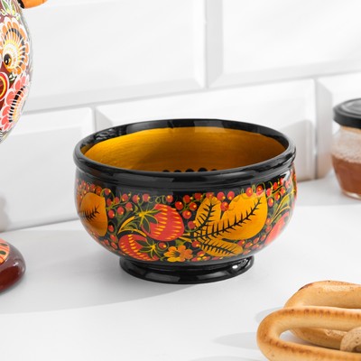 Салатник «Ягодка», 7×13 см, дерево хохлома