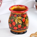 Набор «Хозяюшка», 6 ложек и ваза, 13×9 см, хохлома - Фото 3