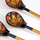 Набор посуды: «Хозяюшка», 6 ложек и ваза, 13×9 см, хохлома дерево - Фото 7