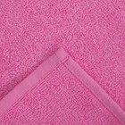 Салфетка махровая 30х30 см, цвет ярко-розовый, пл. 380 гр/м2, 100% хлопок - Фото 2
