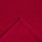 Салфетка махровая, 30х30 см, цвет брусника - Фото 2