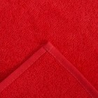 Салфетка махровая 30х30 см, цвет оранж-красный, пл. 380 гр/м2, 100% хлопок - Фото 2