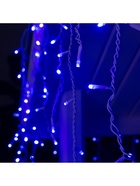 Гирлянда «Бахрома» 4 × 0.6 м, IP44, белая нить, 180 LED, свечение синее, 8 режимов, 220 В - Фото 8