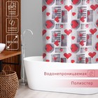 Штора для ванны Доляна «Сердца», 180×180 см - фото 20757960