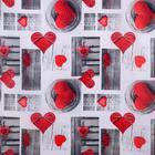 Штора для ванной Доляна «Сердца», 180×180 см - Фото 2