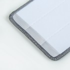 Насадка для плоской швабры 31×10 см, микрофибра цвет серый - Фото 4
